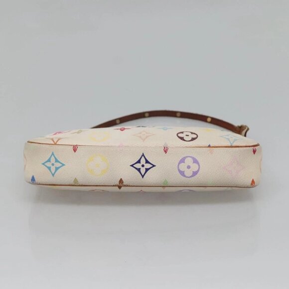 LOUIS VUITTON Multicolor Pochette Accessoires Pouch White M92649 Auth 120819 - Picture 9 of 16